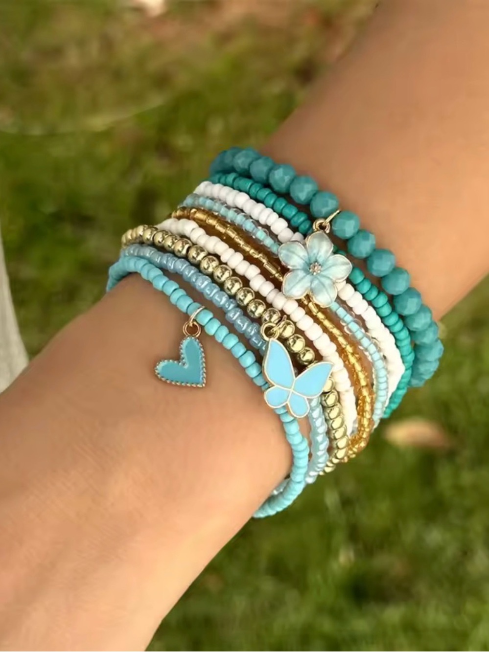 NEW Coastal Boho Layered Bracelet Set ✨🌊